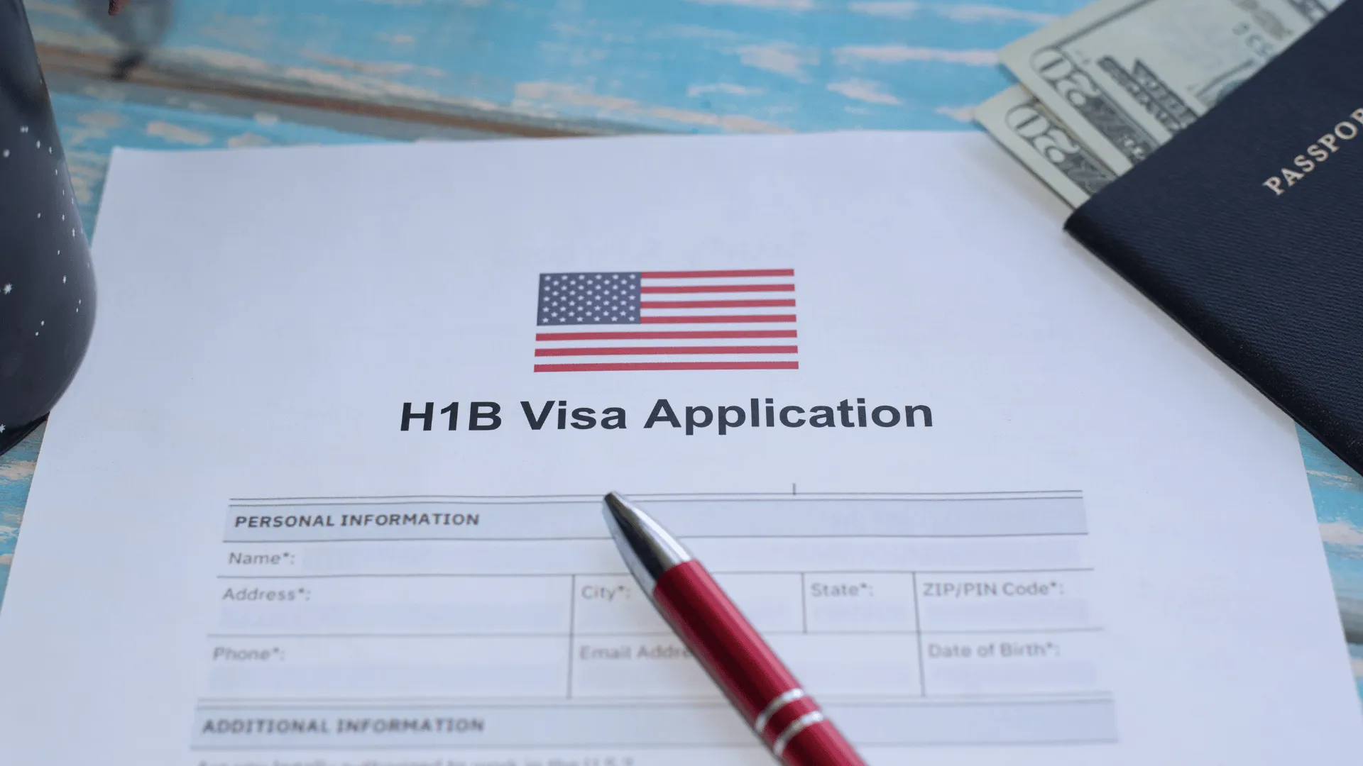Formulaire de demande du visa H1B pour les Etats-Unis